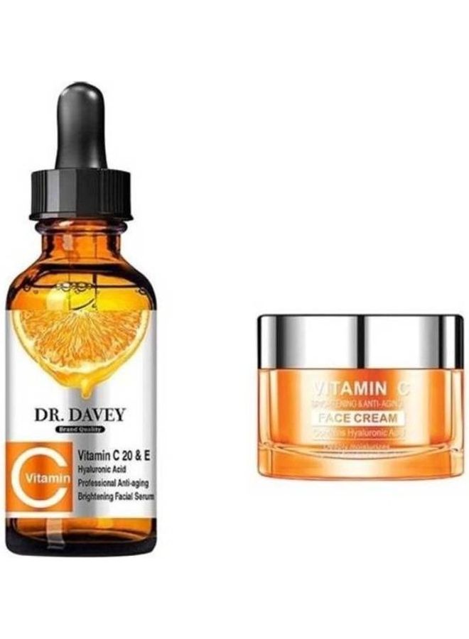 Vitamin C Facial Serum and Cream Clear 30ml