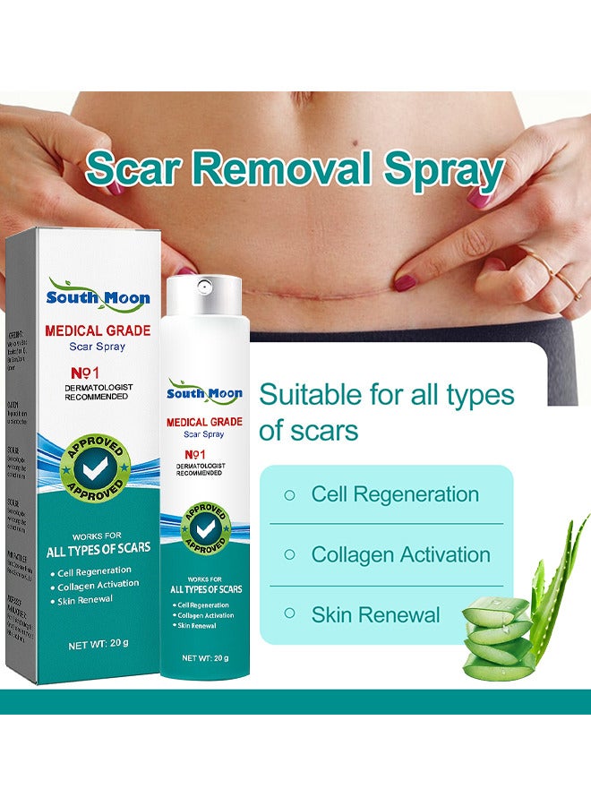 Scar Care Spray Burns Scars Stretch Marks Fade Scars Smooth Skin 20G