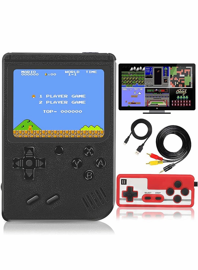 Handheld Gameboy Console, 500 Super Classic FC Games, Mini Handheld Game Console with 3.0-Inches Color Screen, 1020mAh Rechargeable Battery Portable Game Connect to TV and Two Players