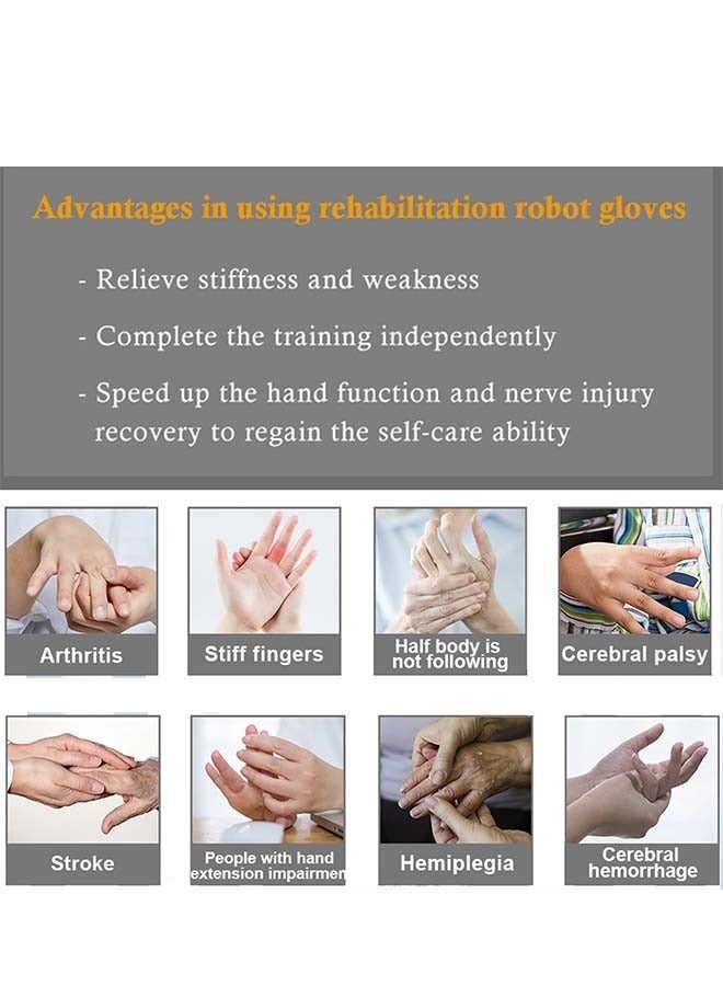 New Level Rehabilitation Therapy Exercise Both Hands Simultaneously, Stroke Rehabilitation Equipment Stroke Hand Exerciser Rehabilitation Robot Glove