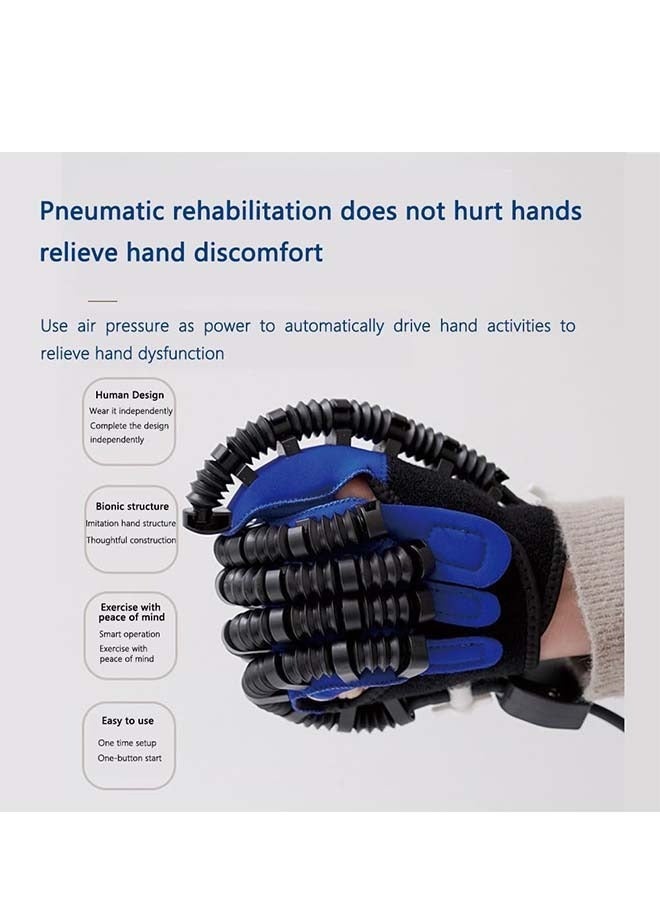 Hand Rehabilitation Robot Gloves,Finger Rehabilitation Gloves for Stroke Recovery Hand Strength Exercise and Adaptive Training Hemiplegic Finger Cerebral Palsy Equipment Relieve Hand Stiffness