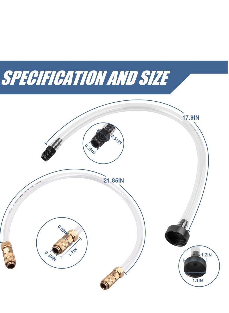 Marine Tech Tools Seastar Hydraulic Steering Kit, Bleed Tube,  Leak Free Brass Helmet Fittings, Fill Tube with Swivel, Used for All Outboard, Sterndrive Inboard Seastar Hydraulic Helms