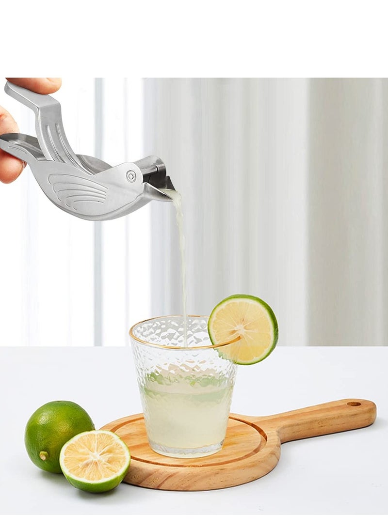 Lemon Lime Squeezer, Hand Juicer Lemon Squeezer, Stainless Steel Lemon Slice Squeezer,  Max Extraction Manual Citrus Juicer