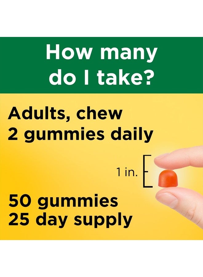 Vitamin D3 K2 Gummies, Vitamin D3 5000 IU per serving, Bone, Teeth, Muscle, Immune Health Support, 50 Vitamin D + K2 Gummy Vitamins, 25 Day Supply