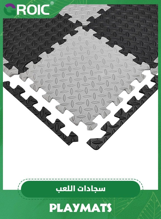 Foam Puzzle Mat，Foam Floor Tiles 20 Pieces Interlocking Floor Mats Interlocking Foam Tiles Multi-Purpose Foam Play Mat,Foam Mats for Floor,Kids Playmat(30*30cm)