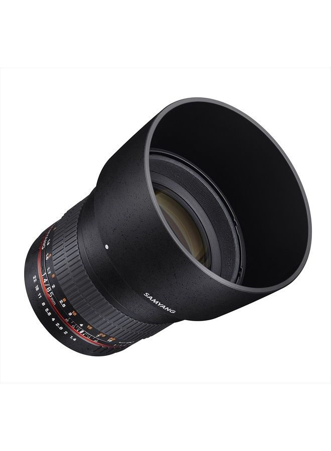 SY85M-FX 85mm F1.4 Ultra Wide Lens for Fuji X Mount Cameras,Black