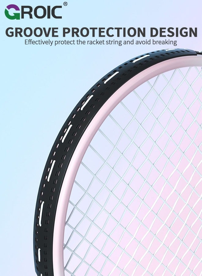 Tennis Rackets 27 Inch and Tennis Trainer Rebound Ball, Tennis Rackets Set Pro Tennis Training Equipment with Tennis Trainer Rebound Balls, 1 Bag and 1 Replacement Grip Tapes