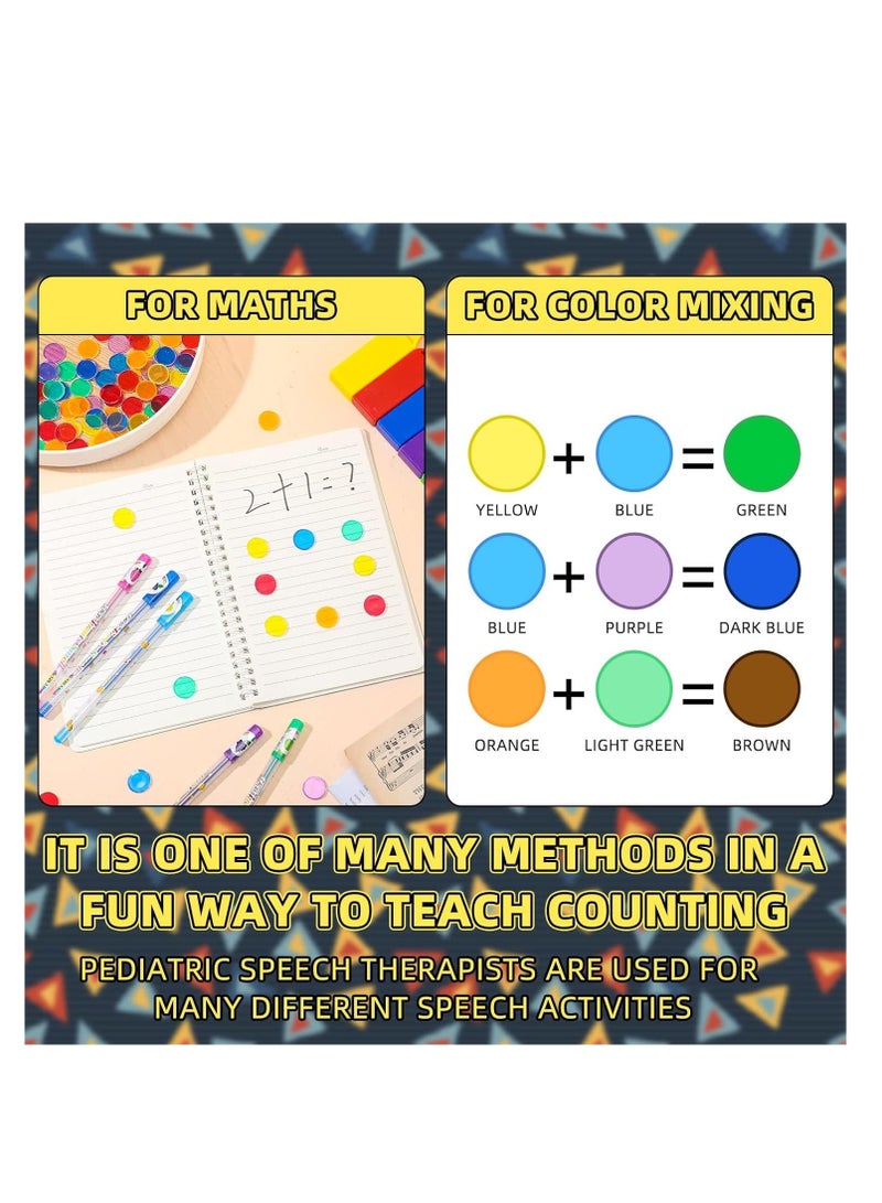 Magnetic bingo chips, Interactive family games, Magnetic wands for kids, Classroom learning tool, Count and sort games, Multiple color markers, Learning through play,  3000 Bingo Chips 30 Magnet Wand