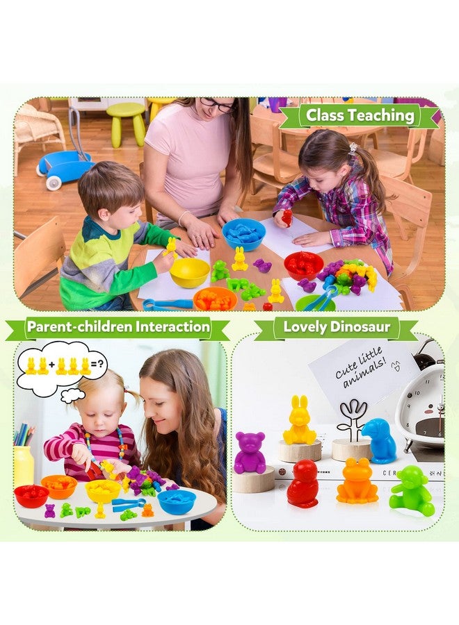 Counting Animal Matching Games Color Sorting Toys With Bowls Preschool Learning Activities For Math Educational Sensory Training Montessori Stem Sets Gift For Toddlers Kids Boys Girls Ages 3 4 5 6