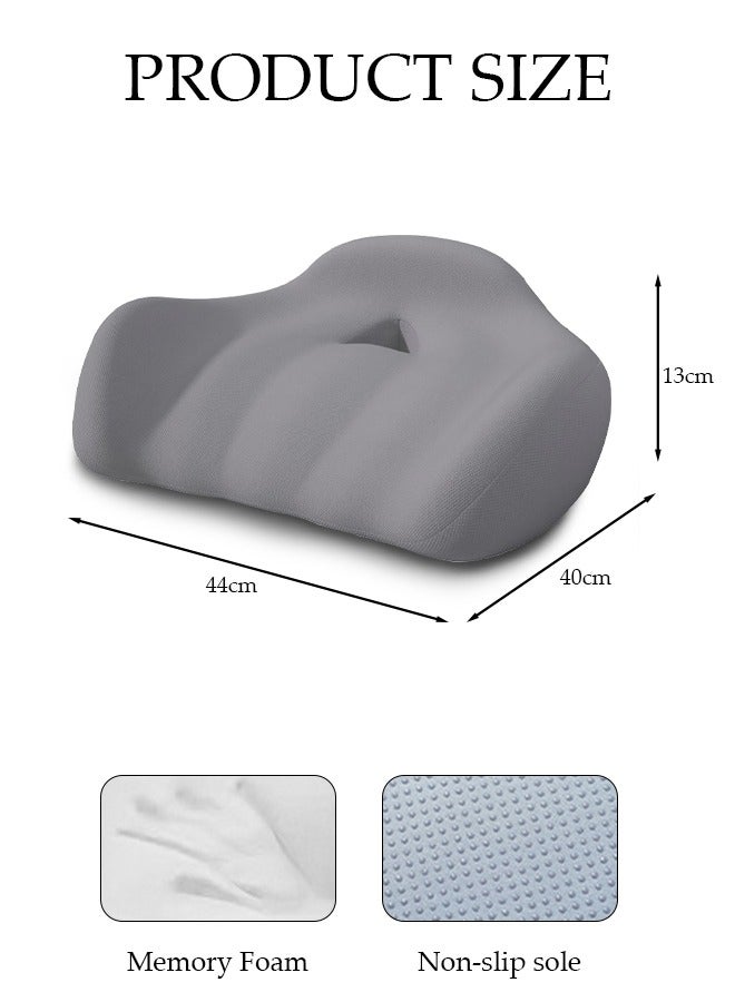 Memory Foam Seat Cushion for Long Sitting,Chair Cushion for Sciatica and Lower Back Pain Relief, Comfortable Coccyx Cushion for Home Office Chair Pad, Car Seat, Wheelchair