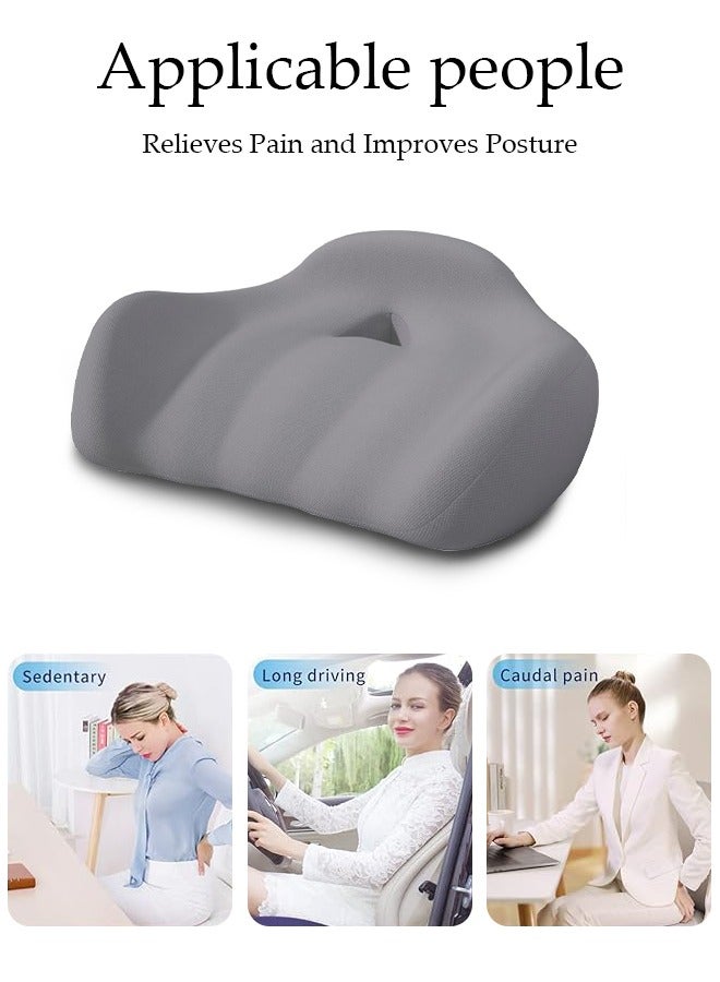 Memory Foam Seat Cushion for Long Sitting,Chair Cushion for Sciatica and Lower Back Pain Relief, Comfortable Coccyx Cushion for Home Office Chair Pad, Car Seat, Wheelchair