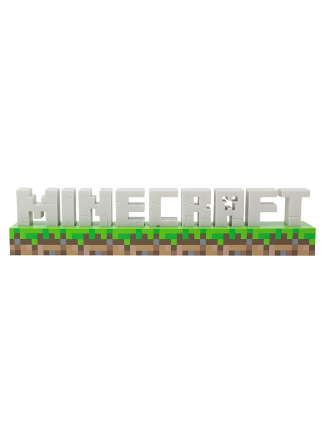 Minecraft Logo Light - Minecraft Lamp, Gaming Room Decor, and Bedroom Night Light