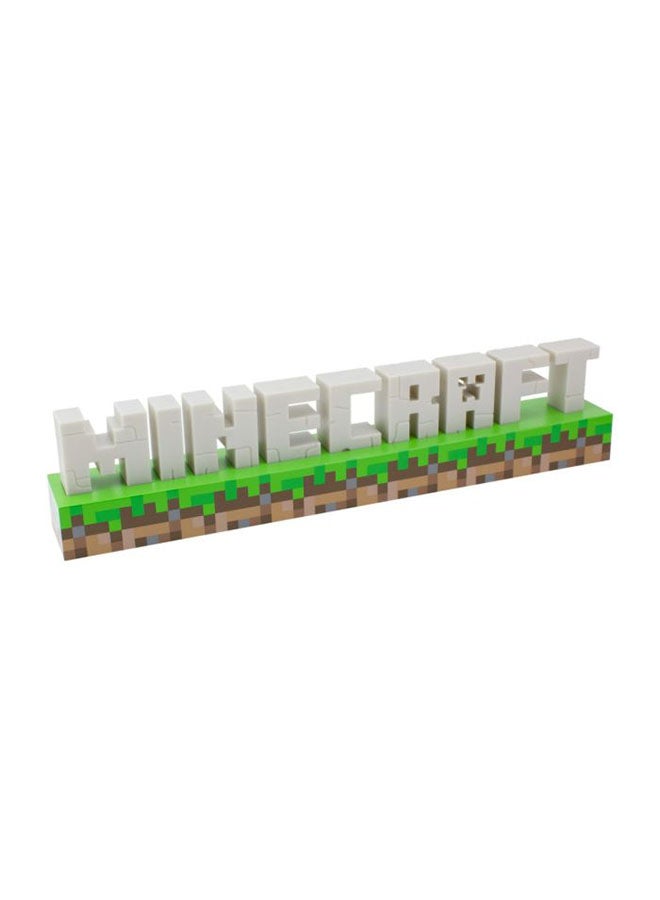 Minecraft Logo Light - Minecraft Lamp, Gaming Room Decor, and Bedroom Night Light