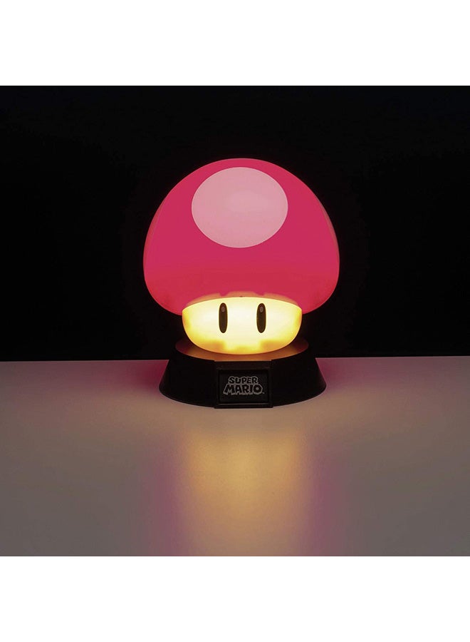 Paladone Super Mario Bros. Mushroom 3D Night Light, Decorative Lamp Collectible, Multi-Colour- Officially Gaming Merchandise