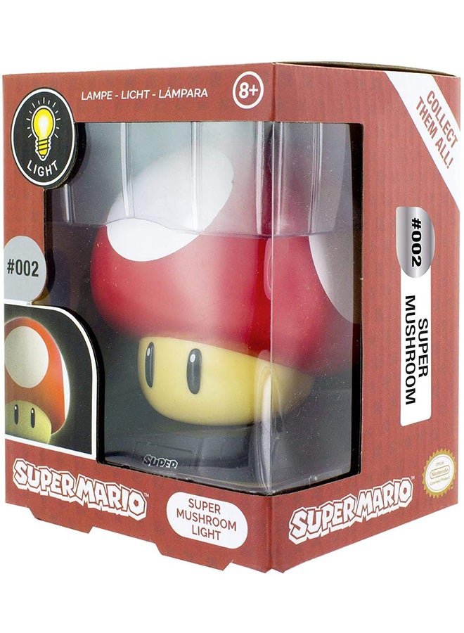 Paladone Super Mario Bros. Mushroom 3D Night Light, Decorative Lamp Collectible, Multi-Colour- Officially Gaming Merchandise