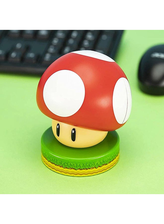 Paladone Super Mario Bros. Mushroom 3D Night Light, Decorative Lamp Collectible, Multi-Colour- Officially Gaming Merchandise