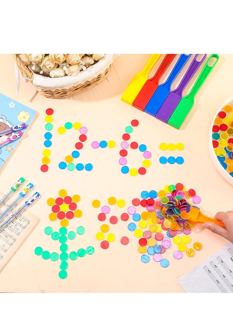 Magnetic bingo chips, Interactive family games, Magnetic wands for kids, Classroom learning tool, Count and sort games, Multiple color markers, Learning through play,  600 Bingo Chips 6 Magnet Wand