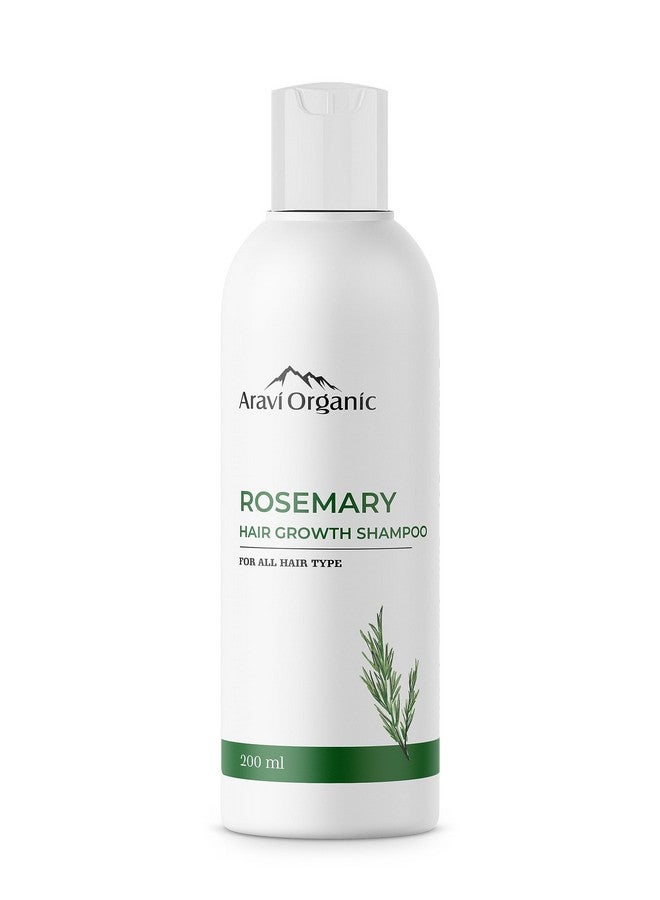 Rosemary Hair Growth Shampoo Enriched With Rosemary Green Tea & Caffeine For All Hair Types For Men & Women Sulfate & Paraben Free 200 Ml