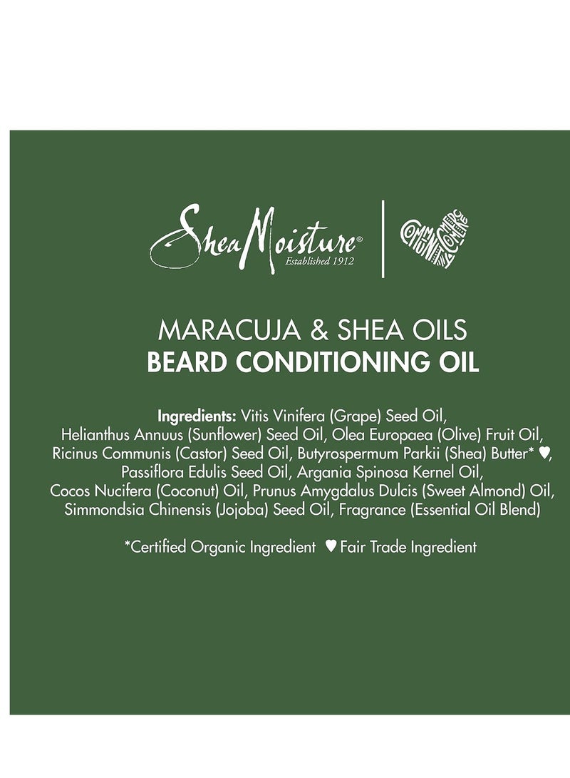 Beard Conditioning Oil For A Full Beard Maracuja Oil And Shea Butter To Moisturize And Soften 3.2 oz 95 mlml