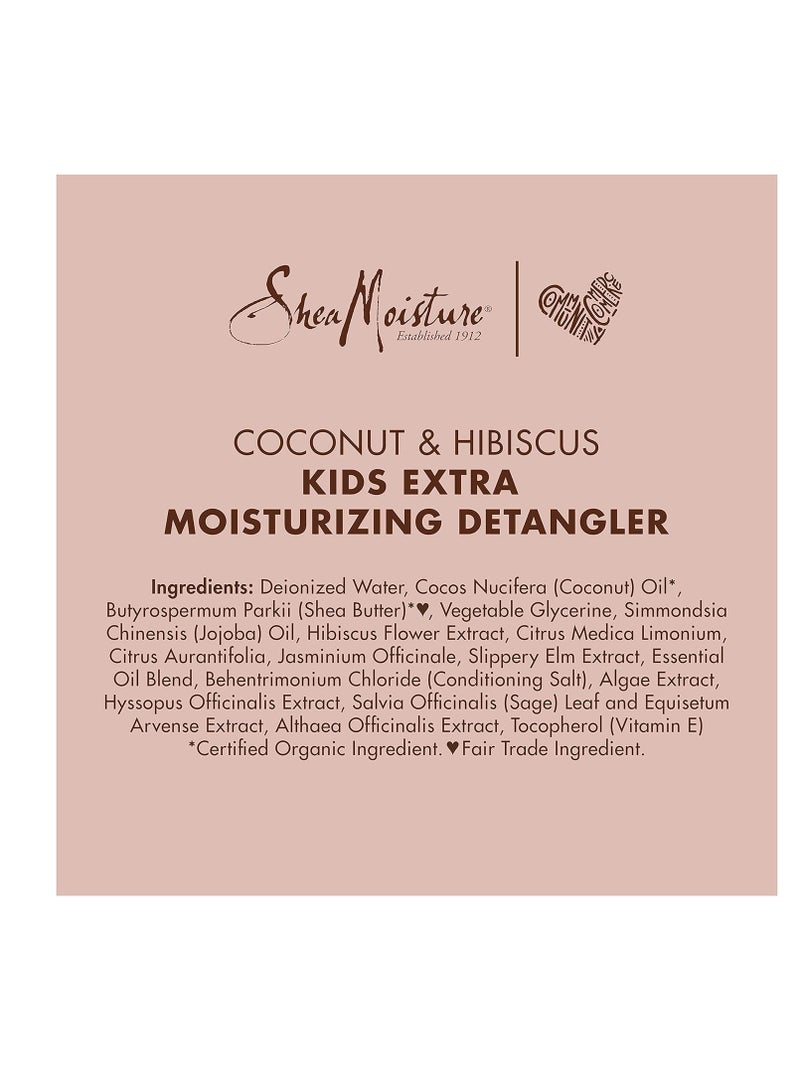 Kids Extra Moisturizing Detangler For Curly Hair Coconut And Hibiscus Kids Detangler With Shea Butter 8 ozml