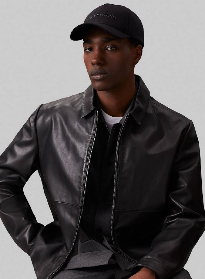 Men's Twill Cap - Organic cotton twill, Black