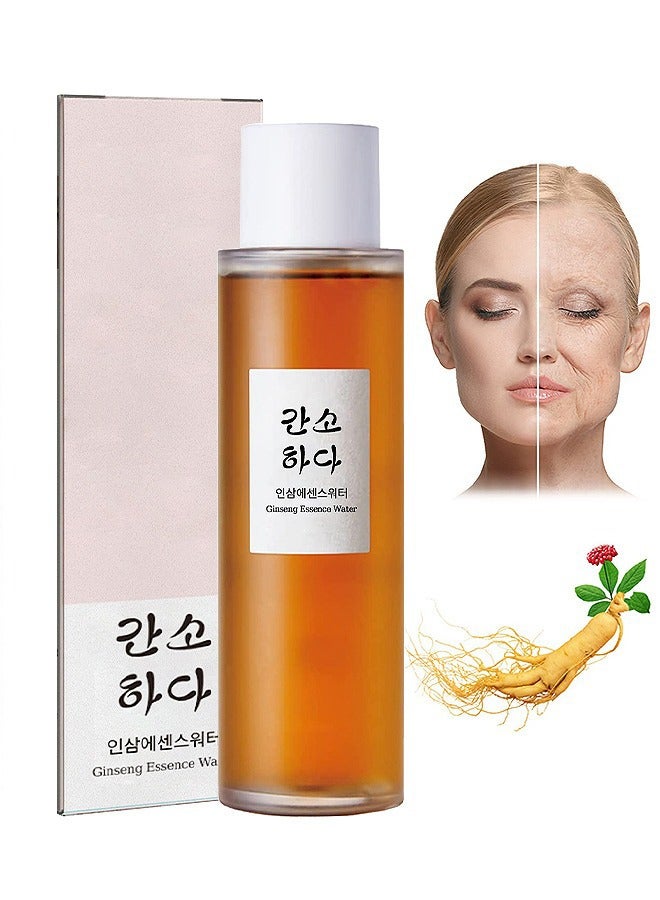 Ginseng Essence Water, Tightening Sagging Skin Reduce Fine Lines, Instant Lifting Face Skin, Reduce Pigmentation And Fine Lines 150ML