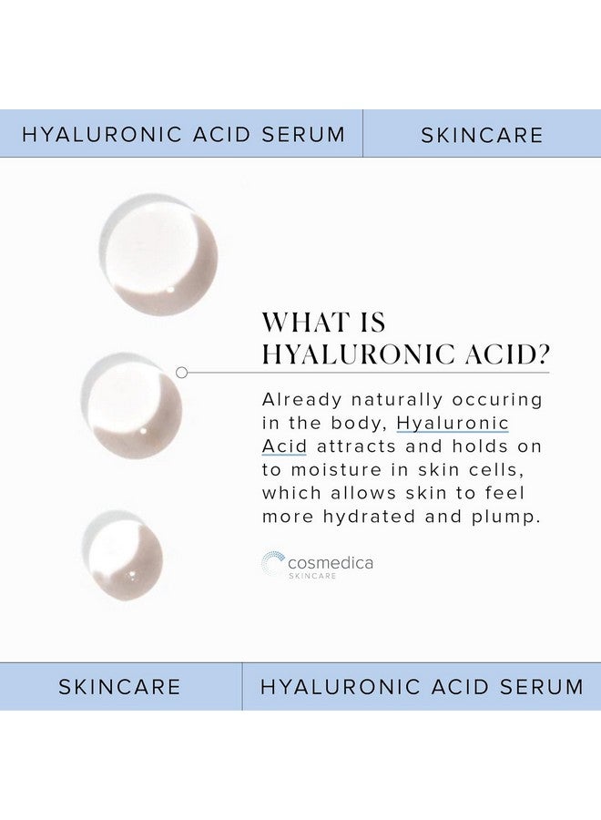 Hyaluronic Acid Serum For Skin 100% Pureantiaging Serum Intense Hydration + Moisture Nongreasy Parabenfree Hyaluronic Acid For Your Face 8 Oz