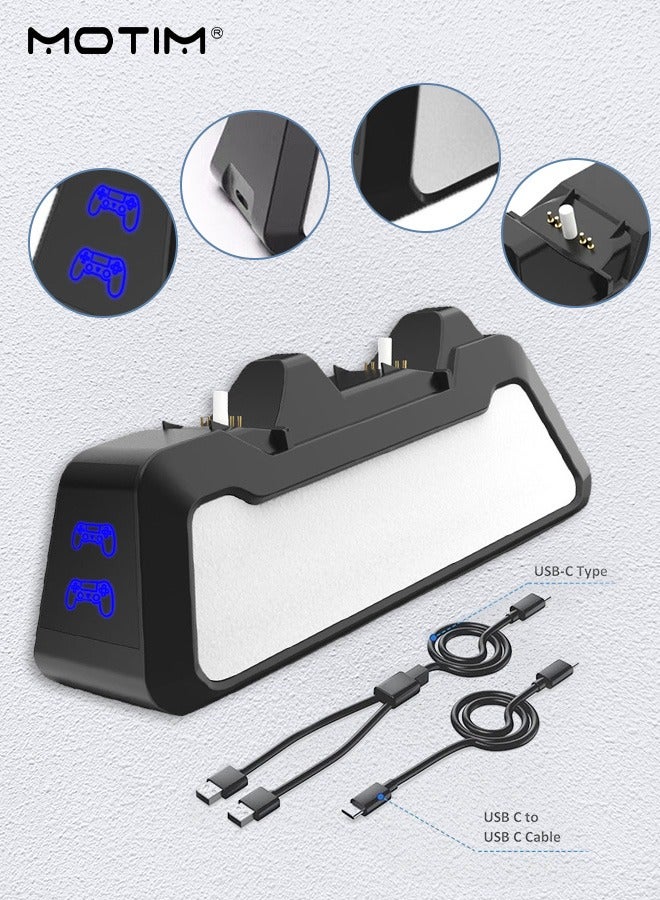 PS5 DualSense Charging Station, 2H Fast PS5 Wireless Controller Charger for Playstation 5, Dualsense Controller Upgrade PS5 Charging Dock