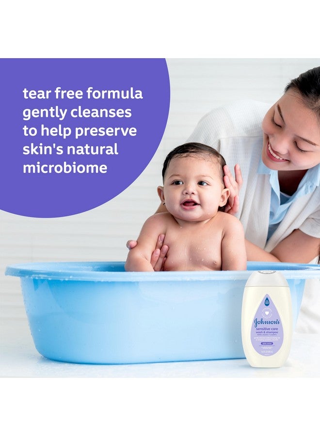 Sensitive Care Baby Body Wash & Shampoo Daily Moisturizing 2In1 Baby Wash & Shampoo To Gently Cleanse Dry Sensitive Skin Lightly Scented Tearfree Hypoallergenic 13.6 Fl. Oz