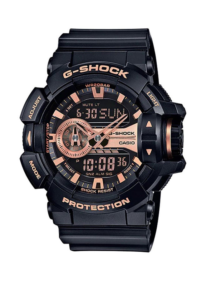 Men's Analog Plus Digital Round Water Resistance Wrist Watch GA-400GB-1A4DR