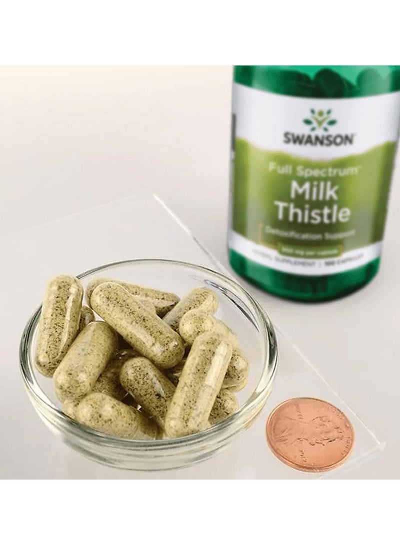 Full Spectrum Milk Thistle 500 Mg 100 Caps