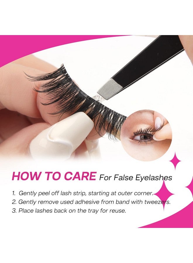 False Eyelash Eye Makeup Lash 3D Faux Mink Fake Eyelash Long Natural Eyelashes 5 Pairs Pvj01 Black