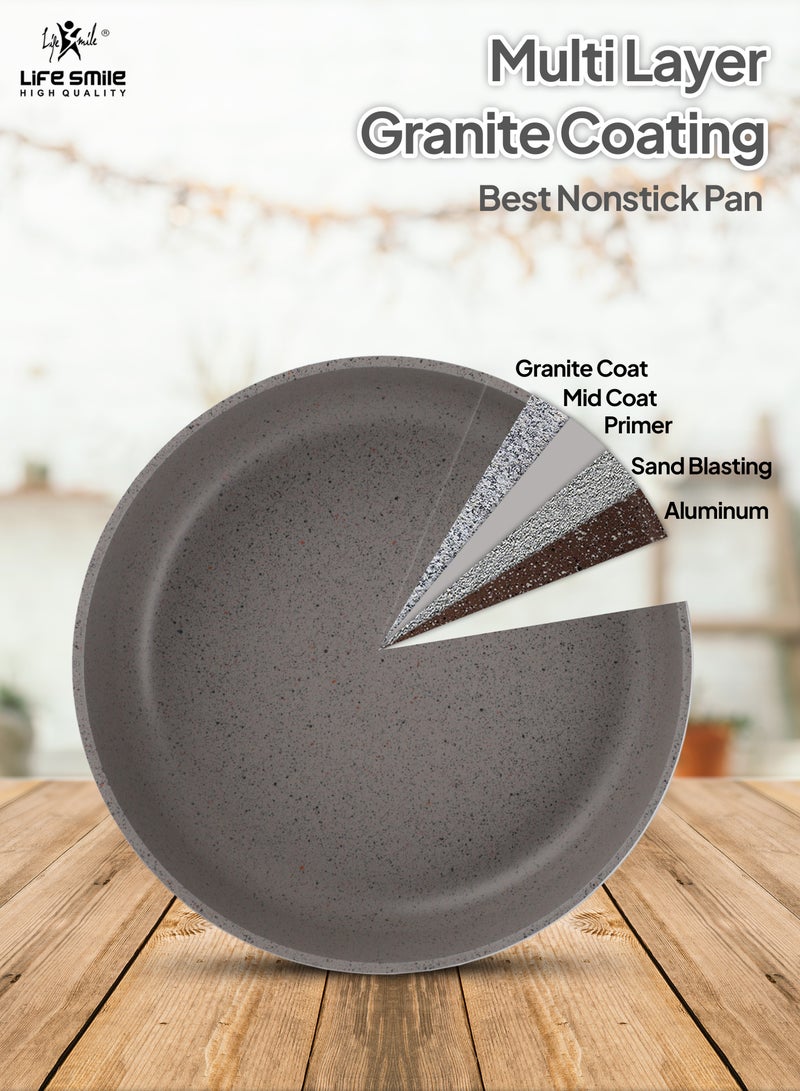 Oven Pan Set - Non Stick PFOA Free Multi Layer Granite Coating Oven Dishes - Die Cast Aluminum Body Bakware Pans, Suitable For Baking in Oven or Cooking on Stove