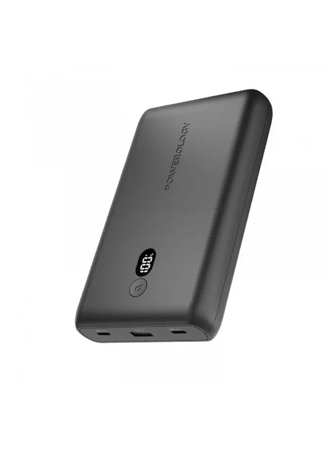 10000mAh Onyx Power Bank 10000 mAh PD 35W / Power Dash 3.0 with Digital Display and Built-In Safeguards / Super Compact Powerbank - Black