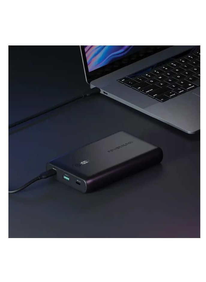 10000mAh Onyx Power Bank 10000 mAh PD 35W / Power Dash 3.0 with Digital Display and Built-In Safeguards / Super Compact Powerbank - Black