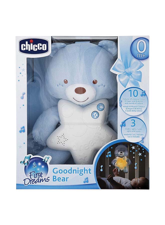 First Dreams Cot Panel Goodnight Bear 0M+, Blue 15x10x24cm