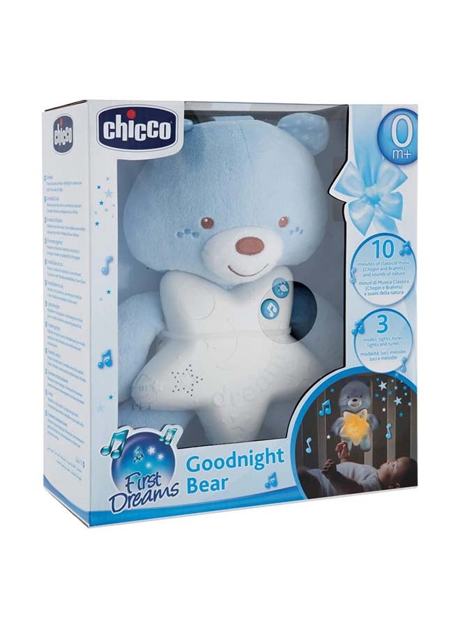 First Dreams Cot Panel Goodnight Bear 0M+, Blue 15x10x24cm