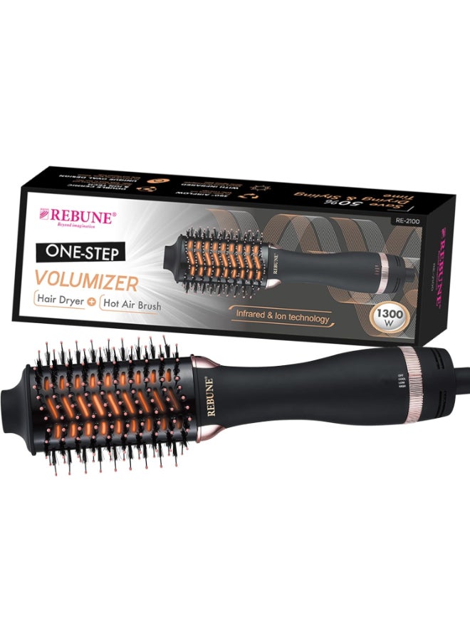 Hair Styler 1300W Black/Blue Color  Vary Black