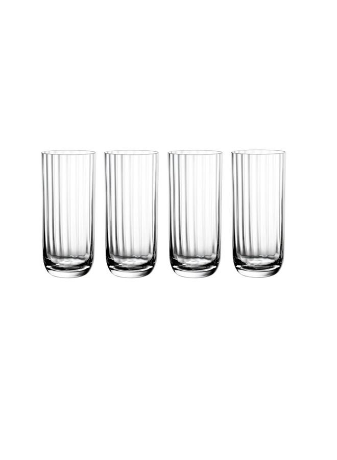 4-Piece Rose Gardern Long drink glass