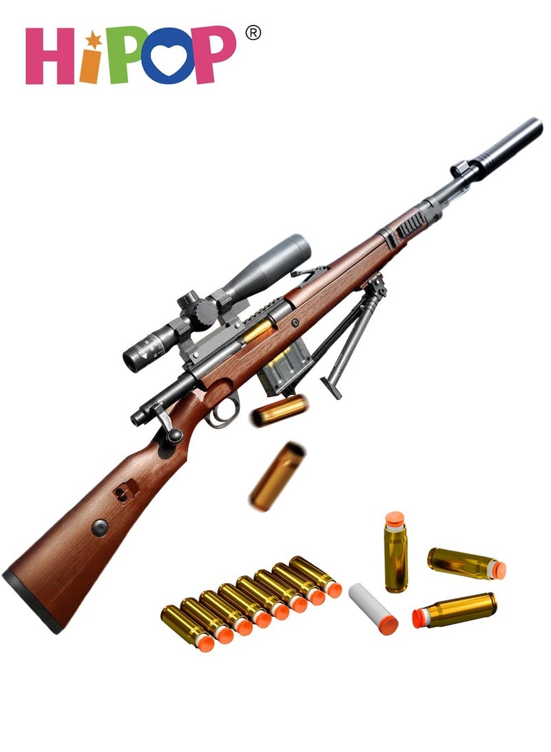 98K Big Gun Toys for Kids,130cm,Shell Ejection for Soft Bullets,Oversized Simulation Toy,Educational Model for Kids