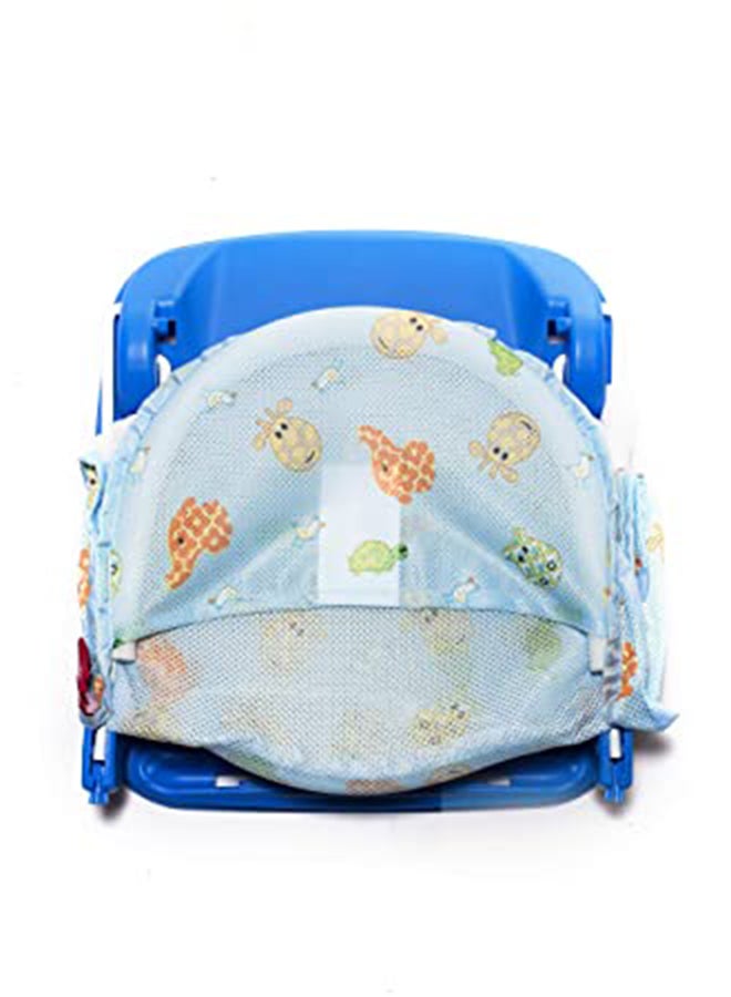 3-Position Deluxe Non-Slip Secure Foldable Bather For Newborn, Multicolour - BP8284-BLUE, 31x21x36 cm