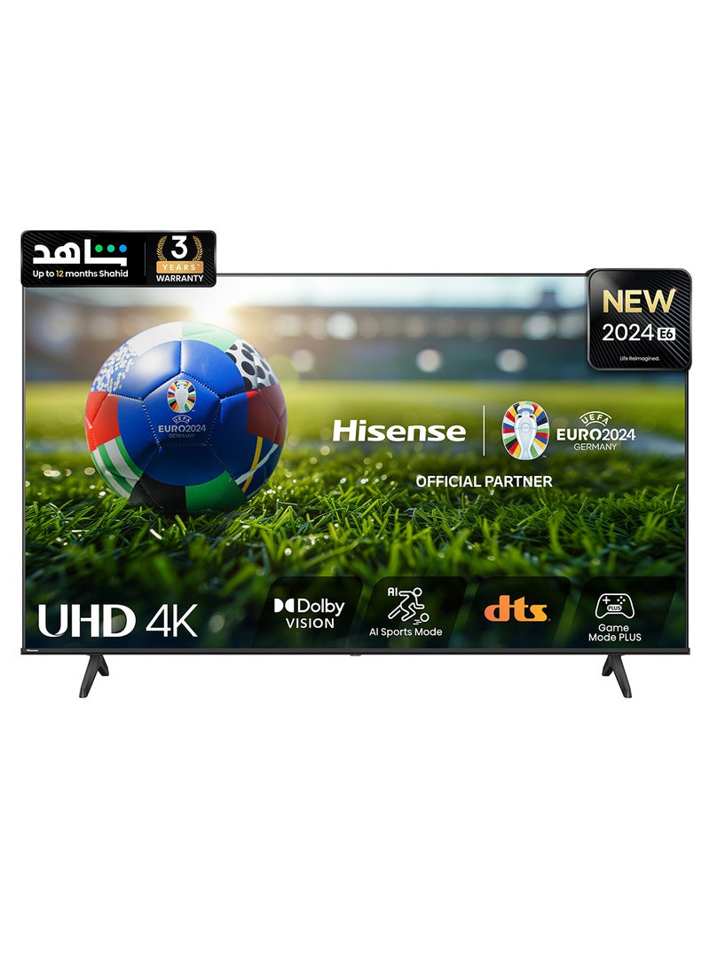 75 inch Smart TV UHD 4K E6N-Dolby Vision,Game Mode Plus,Smooth Motion with MEMC,AI Sports Mode,Voice Control,Share to TV,Youtube,Netflix,Disney+,Shahid And Anghami (2024 New Model) 75E6N Black