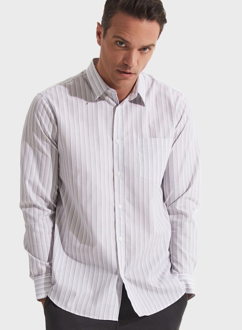 Striped Regualr Fit Shirt
