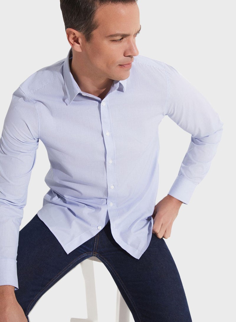 Striped Slim Fit Shirt