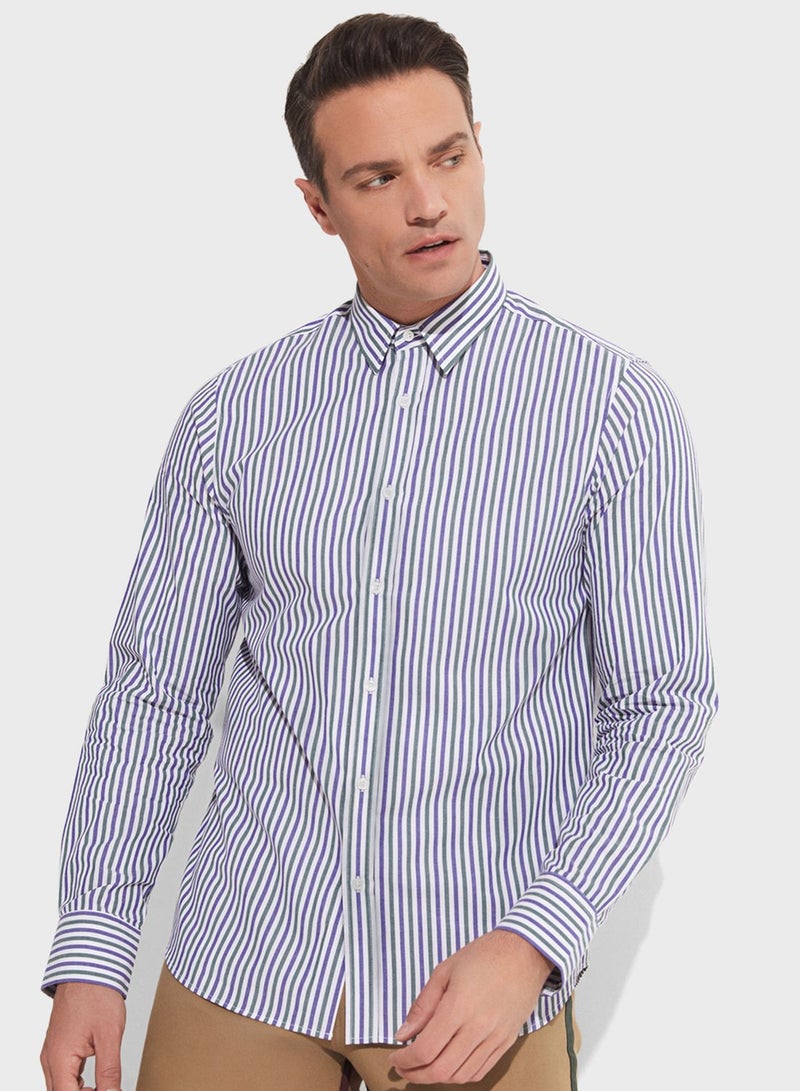 Striped Regualr Fit Shirt