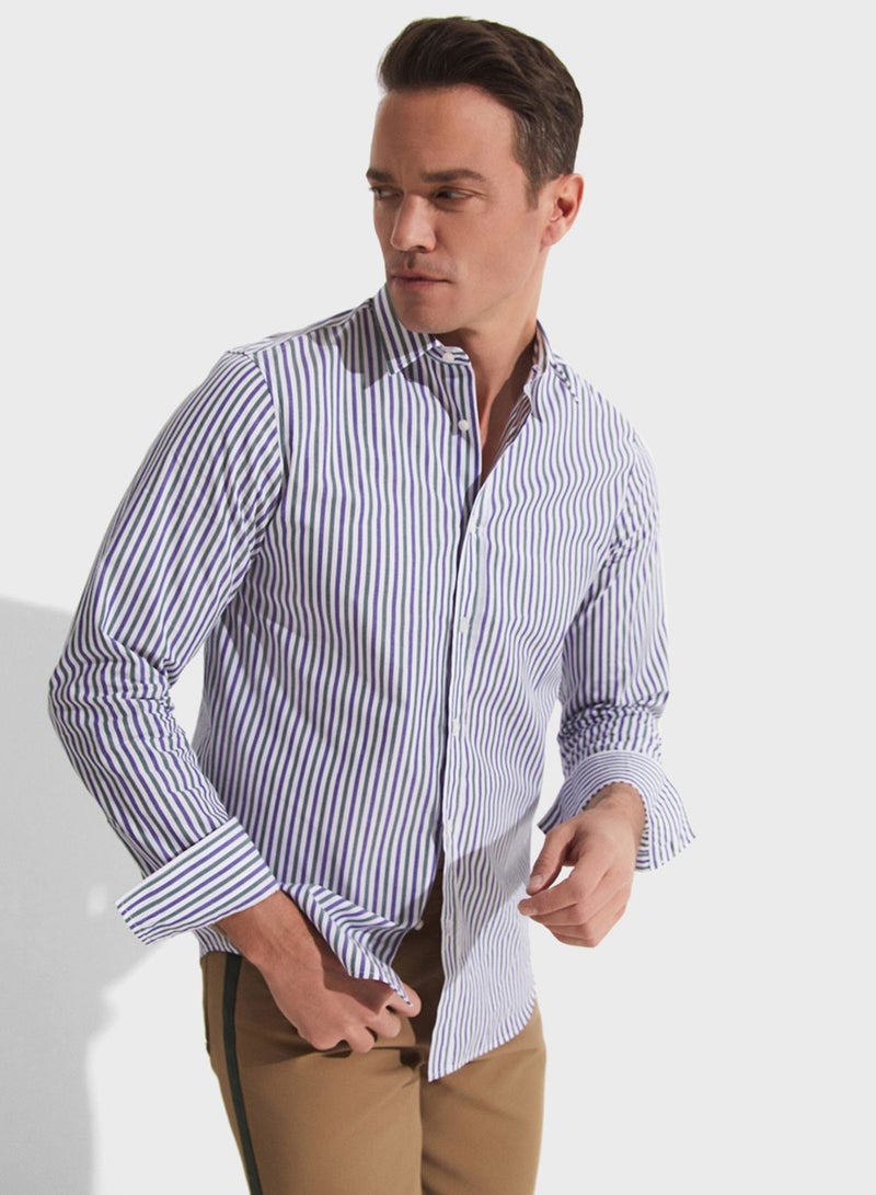 Striped Regualr Fit Shirt