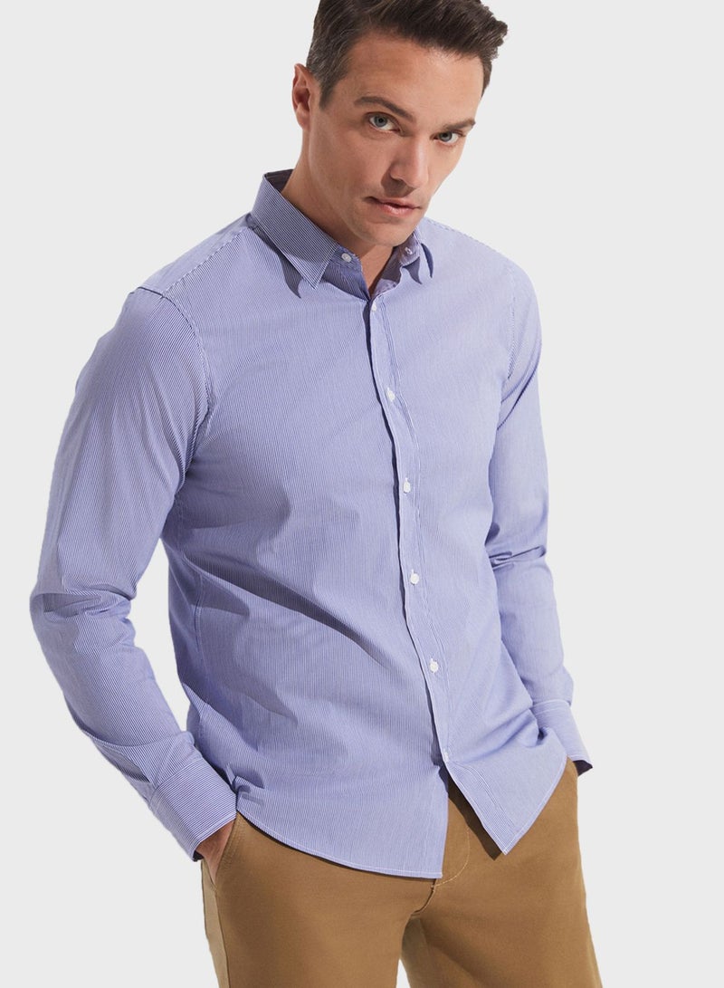Striped Slim Fit Shirt