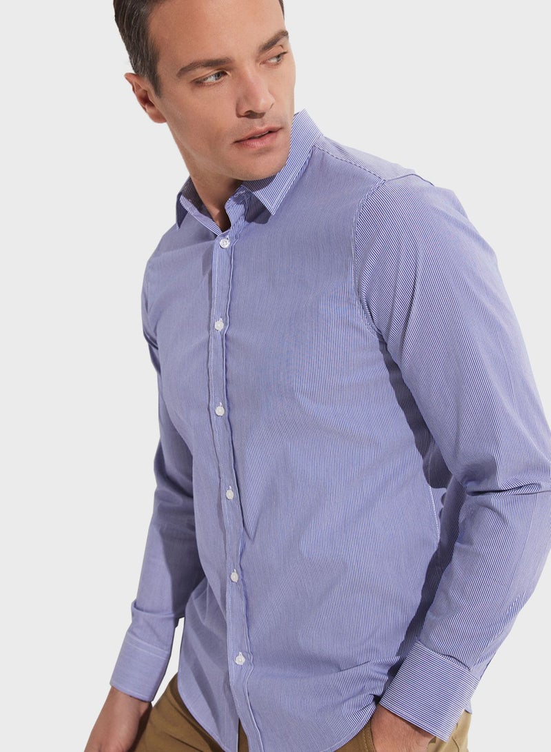 Striped Slim Fit Shirt
