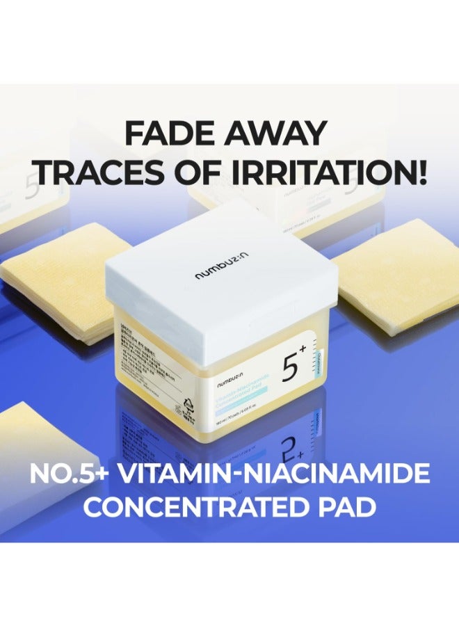 Numbuzin No.5 Vitamin-niacinamide Concentrated Pad 180ml (70 Pads)