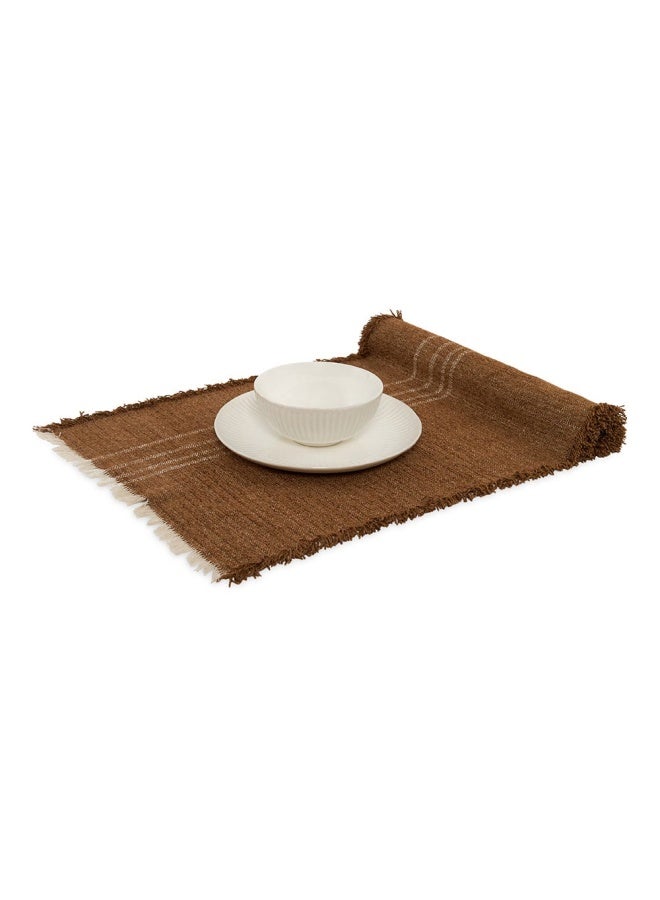 Echo Table Runner, Cream And Brown - 40X140 Cm